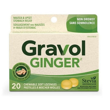 Natural Source Ginger Antinauseant Soft Chewable Tablets 20 Count by Gravol