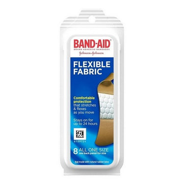 Flexible Fabric Bandages Travel Size 8 Count by Band-Aid