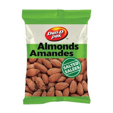 Almonds Salted 100 Grams (Case Of 12) by Dan D Pak