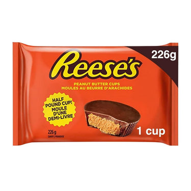 Half Pound Chocolate Peanut Butter Cup 227 Grams (Grams Of 12) by Reese's