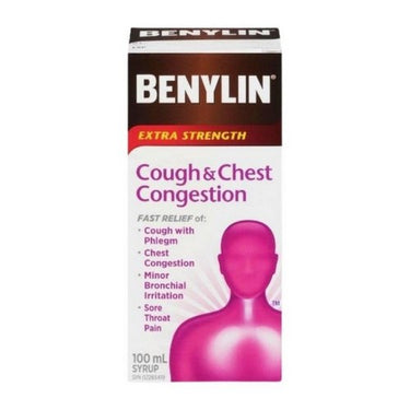 Benylin, Extra Strength Cough and Chest Congestion Syrup, 100 Ml