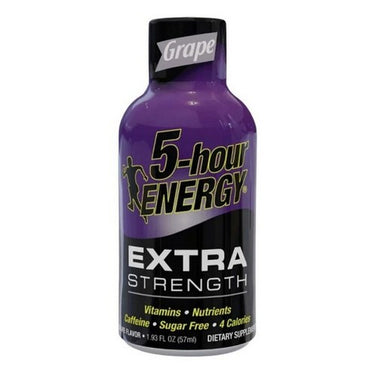 Extra Strength Shot Grape 57 Ml (Case Of 12) by 5 Hour Energy
