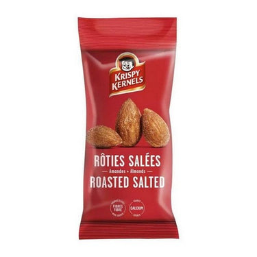 Roasted Salted Almonds 60 Grams (Case Of 24) by Krispy kernels