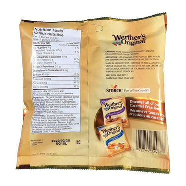 Werther's Original, Creamy Caramel Filled Hard Candies, 135 Grams (Case Of 12)