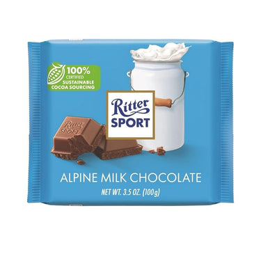 Alpine Milk Chocolate 100 Grams (Case Of 12) by Ritter Sport