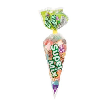 Super Mix Sour Gummy Cone 200 Grams (Case Of 12) by Huer