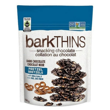 Pretzel Dark Chocolate Snack With Sea Salt 150 Grams (Case Of 8) by Barkthins