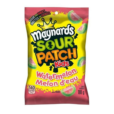 Sour Patch Kids Watermelon Gummies 180 Grams (Case Of 12) by Maynards