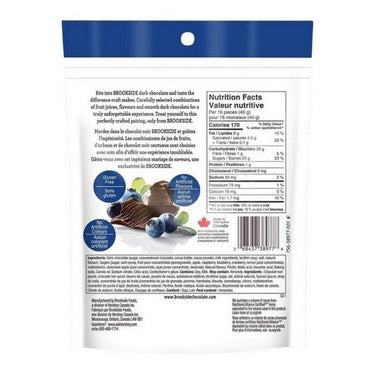 Dark Chocolate Acai And Blueberry Flavoured 235 Grams (Case Of 12) by Brookside