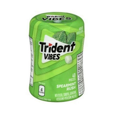 Vibes Spearmint Rush Flavoured Sugar-Free Gum 6 Count (Case Of 6) by Trident