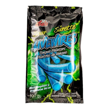 Livewires Blue Raspberry Flavoured Sour Candies 100 Grams (Case Of 18) by Koala