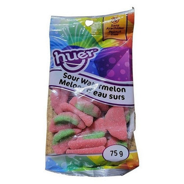 Sour Watermelon Gummy Candy 75 Grams (Case Of 12) by Huer