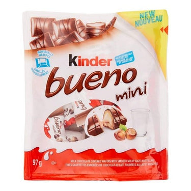 Mini Milk And Nut Chocolate Bueno 97 Grams (Case Of 12) by Kinder