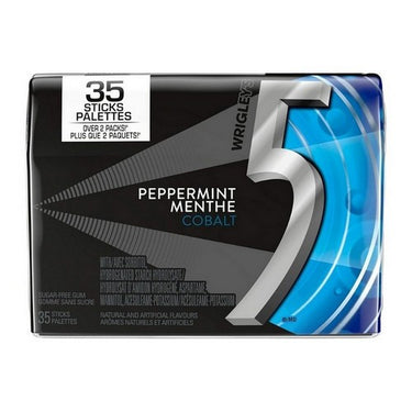 Peppermint Cobalt Flavoured Sugar Free Chewing Gum 6 Count (Case Of 6) by 5 Gum
