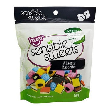 Sensible Sweets Licorice Allsorts 170 Grams (Case Of 12) by Huer