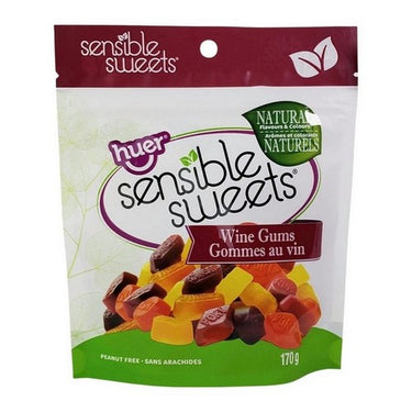 Sensible Sweets Wine Gums 170 Grams (Case Of 12) by Huer