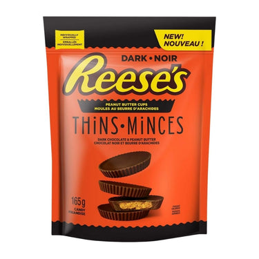 Thins Dark Chocolate Peanut Butter Cups Candy 165 Grams (Case Of 12) by Reese's