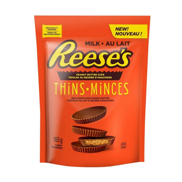 Thins Peanut Butter Chocolate Cups 165 Grams (Case Of 12) by Reese's