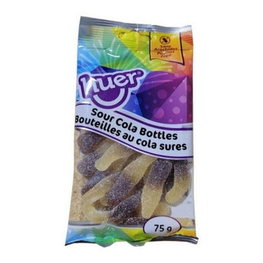 Sour Cola Bottles Gummy Candy 75 Grams (Case Of 12) by Huer