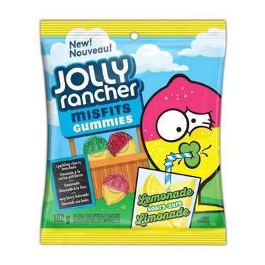 Misfits Gummies Assorted Sour Lemonade Flavoured Gummy Candy 182 Grams (Case Of 10) by Jolly Rancher