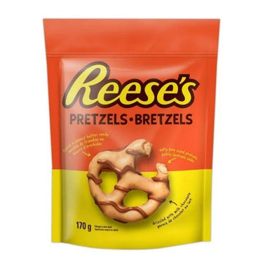 Peanut Butter And Chocolate Coated Pretzels 170 Grams (Case Of 12) by Reese's