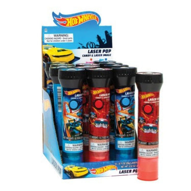 Laser Pop Projector Candy 20 Grams (Case Of 12) by Hot Wheels