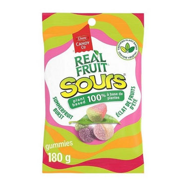 Realfruit Sours Summerfruit Burst Candy 180 Grams (Case Of 9) by Dare