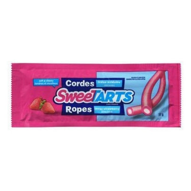 Sweet Tarts Ropes Tangy Strawberry Flavoured 51 Grams (Case Of 24) by Wonka