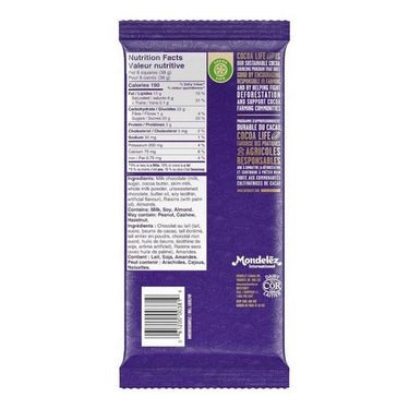 Dairy Milk Fruit And Nut Milk Chocolate Bar 200 Grams (Case Of 12) by Cadbury
