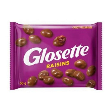 Glosette Raisins And Chocolate Bites 50 Grams (Case Of 18) by Glosette