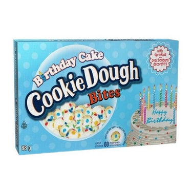 Cookie Dough Bites Birthday Cake Theatre Box 88 Grams (Case Of 12) by Cookie Dough Bites