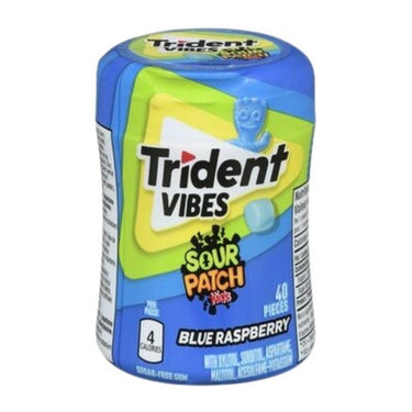 Vibes Blue Raspberry Flavoured Sour Patch Kids Gum 6 Count (Case Of 6) by Trident