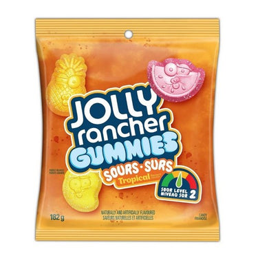 Tropical Flavoured Sour Gummies 182 Grams (Case Of 10) by Jolly Rancher