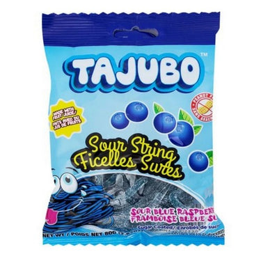 Sour String Blue Raspberry 80 Grams (Case Of 12) by Tajubo