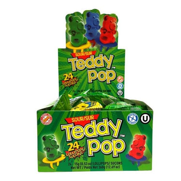 Sour Candy Assortment 15 Grams (Case Of 24) by Teddy Pop
