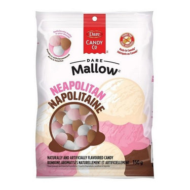 Dare Mallow Candy Neapolitan 150 Grams (Case Of 7) by Dare Candy Co