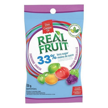 Realfruit Sunshine 33% Less Sugar Candy 120 Grams (Case Of 10) by Dare