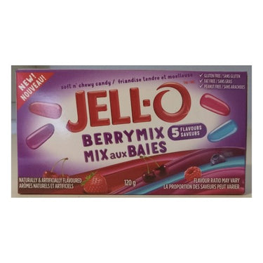 Berry Mix Soft And Chewy Candy 120 Grams (Case Of 12) by Jell-O