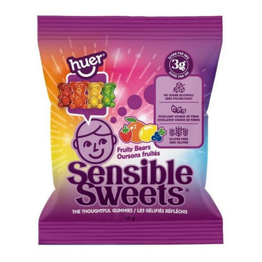 Sensible Sweets Fruity Bears 50 Grams (Case Of 12) by Huer