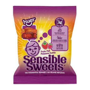 Sensible Sweets Fruity Fish 50 Grams (Case Of 12) by Huer
