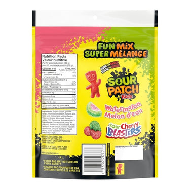 Sour Gummy Fun Mix 315 Grams (Case Of 12) by Sour Patch Kids