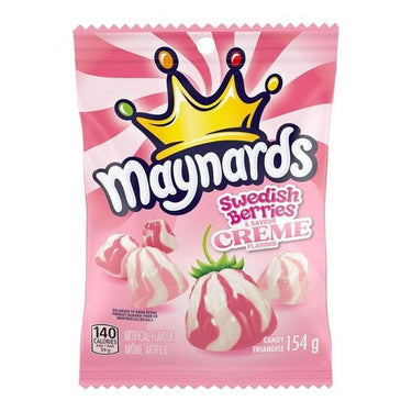 Swedish Berries Cream Flavoured Gummy Berries 154 Grams (Case Of 12) by Maynards