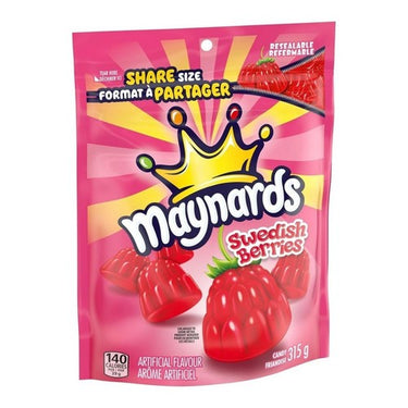 Swedish Berries Gummy Candy Shared Size 315 Grams (Case Of 12) by Maynards