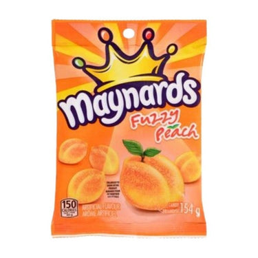 Fuzzy Peach Peach Flavoured Sour Gummies 154 Grams (Case Of 12) by Maynards