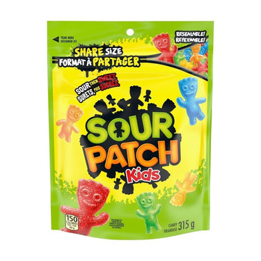 Original Flavour Sour Gummies 315 Grams (Case Of 12) by Sour Patch Kids