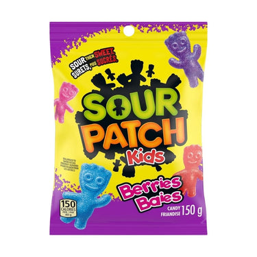 Sour Gummies Berry Flavoured 150 Grams (Case Of 12) by Sour Patch Kids