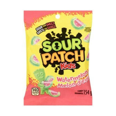 Sour Gummies Watermelon Flavoured 154 Grams (Case Of 12) by Sour Patch Kids