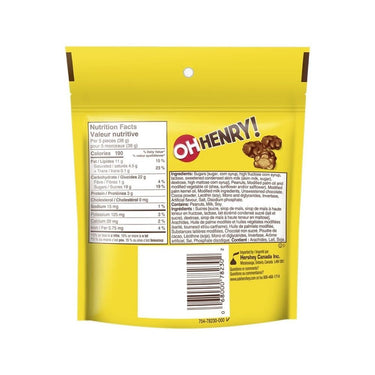 Creamy Caramel Covered Chocolaty Coating Crunchy Peanuts Chewy Fudge 200 Grams (Case Of 12) by Oh Henry!