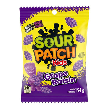 Sour Gummies Grape Flavoured 154 Grams (Case Of 12) by Sour Patch Kids