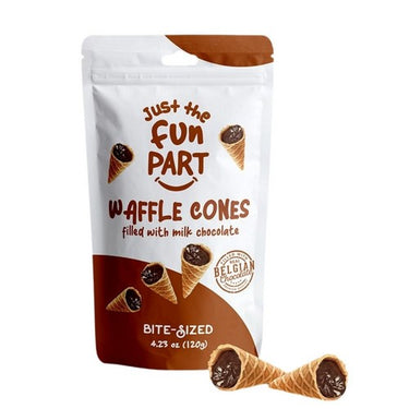 Milk Chocolate Waffle Cones 120 Grams (Case Of 6) by Just The Fun Part